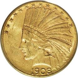 1908-S $10 MS61 PCGS