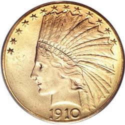 1910-D $10 MS64 PCGS