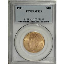 1911 $10 MS63 PCGS