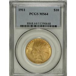 1911 $10 MS64 PCGS