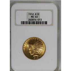 1912 $10 MS63 NGC