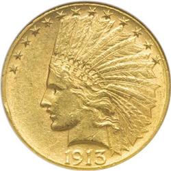 1913-S $10 AU58 NGC