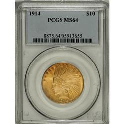 1914 $10 MS64 PCGS