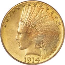 1914-D $10 MS64 PCGS