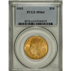 1915 $10 MS64 PCGS