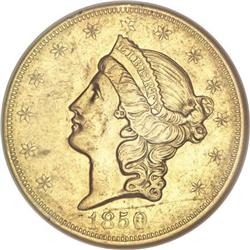 1850-O $20 AU53 ANACS
