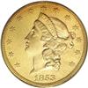 Image 1 : 1853/2 $20 AU55 PCGS
