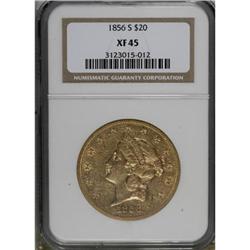1856-S $20 XF45 NGC