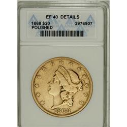 1868 $20 XF Details ANACS