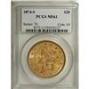 Image 3 : 1874-S $20 MS61 PCGS
