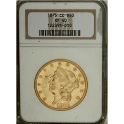 1875-CC $20 XF40 NGC