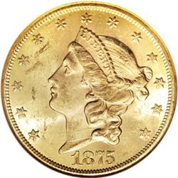 1875-CC $20 MS62 NGC