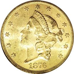 1876-S $20 MS62 PCGS