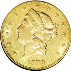 1878-CC $20 AU53 NGC