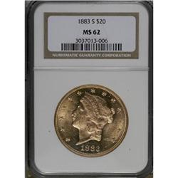 1883-S $20 MS62 NGC