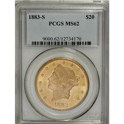1883-S $20 MS62 PCGS