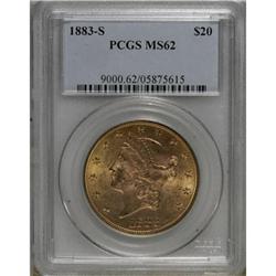 1883-S $20 MS62 PCGS