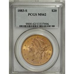 1883-S $20 MS62 PCGS