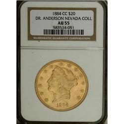 1884-CC $20 AU55 NGC