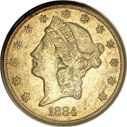 1884-CC $20 AU58 PCGS
