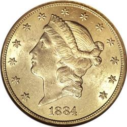 1884-CC $20 MS60 NGC