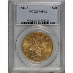 1884-S $20 MS62 PCGS