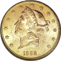 1888-S $20 MS63 PCGS