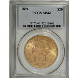 1894 $20 MS61 PCGS