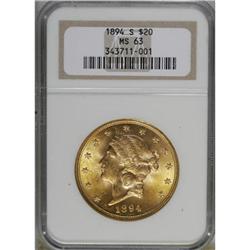 1894-S $20 MS63 NGC