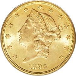 1896 $20 MS64 PCGS