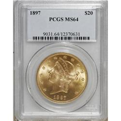 1897 $20 MS64 PCGS