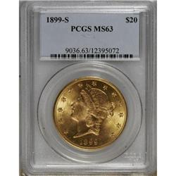 1899-S $20 MS63 PCGS