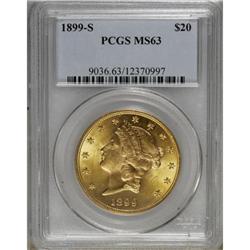 1899-S $20 MS63 PCGS