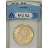 Image 3 : 1902 $20 MS62 ANACS