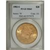 Image 1 : 1902-S $20 MS62 PCGS