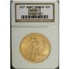 Image 1 : 1907 $20 Arabic Numerals MS63 NGC