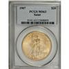 Image 1 : 1907 $20 Arabic Numerals MS63 PCGS