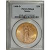 Image 1 : 1908-D $20 Motto MS64 PCGS
