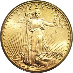 1909-D $20 MS61 PCGS