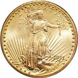 1911 $20 MS64 PCGS