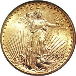 1913-S $20 MS63 PCGS