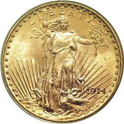 1914 $20 MS64 PCGS