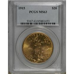1915 $20 MS63 PCGS