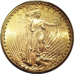 1924-S $20 MS61 PCGS