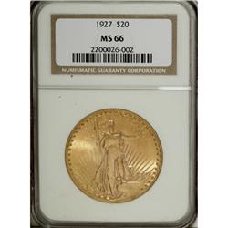 1927 $20 MS66 NGC