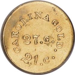 (1842-52) G$1 A. Bechtler Dollar, 27G. 21C.,