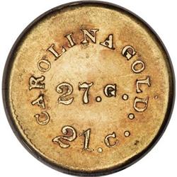 (1842-52) G$1 A. Bechtler Dollar, 27G. 21C.,