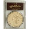 1855 $50 SSCA Relic Gold Medal "1855 Kellogg &