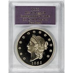 1855 $50 SSCA Relic Gold Medal "1855 Kellogg &