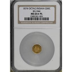 1874 50C BG-944 MS65 Star PL NGC
